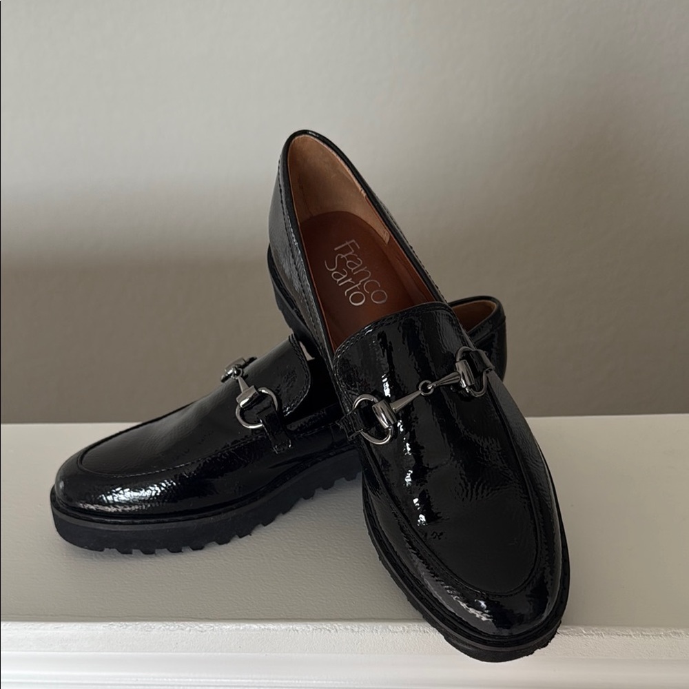 Franco Sarto Black Womens Loafers